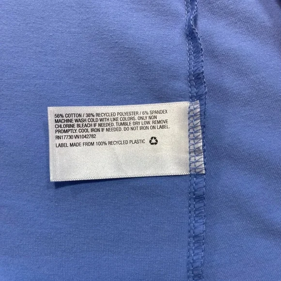 A New Day Blue Sleeveless Swing Dress | Athleisure Stretch Knit | Medium - Picture 3 of 6